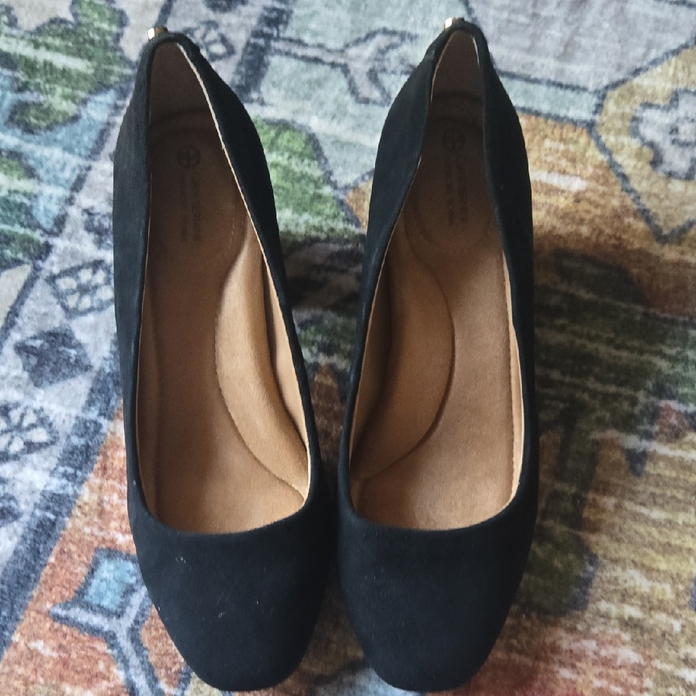 Giani Bernini Black Suede Heels